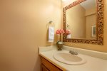 Half bathroom off the kitchen